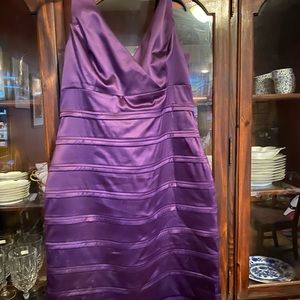 Purple Fitted cocktail dress